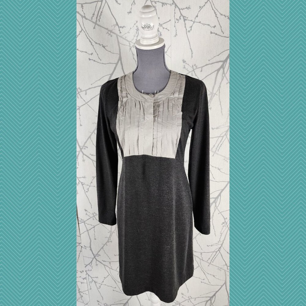 Simply Vera Wang Pleated Bib Front Midi Dress